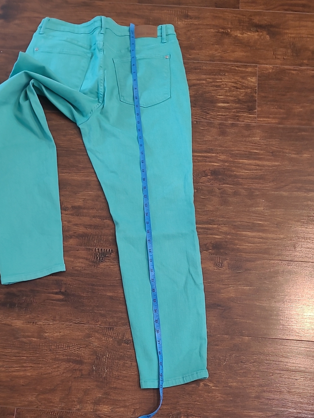 Judy Blue Bright Teal Slim Fit  Jeans  Stretchy Size 13/31 - Picture 12 of 12